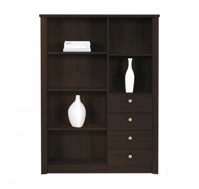 Zestaw mebli Finezja dąb sonoma czekolada nowoczesny komplet mebli systemowych do salonu jadalni lub pokoju dziennego