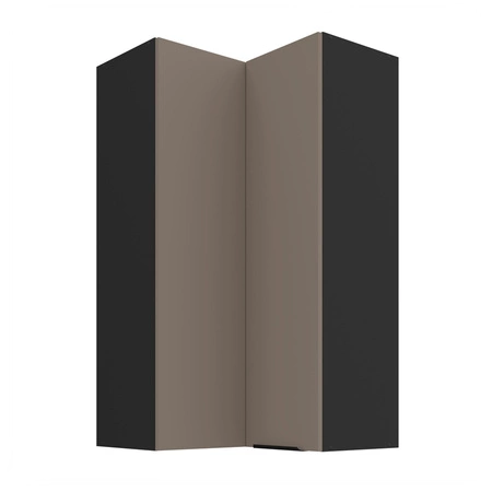 Szafka kuchenna narożna wisząca Fiuggi Bl 60x60 GN-108 2F odporna na uszkodzenia wykończenie frontów w technologii anti fingerprint