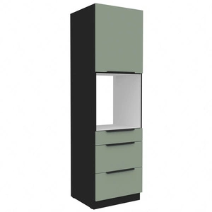 Słupek kuchenny Treviso Bl 60 DPS-210 3S 1F szafka z szufladami do zabudowy piekarnika fronty wykonane w technologii anti fingerprint