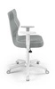 Krzesło do biurka Duo szare dopasowane do wzrostu 146-176,5 cm ergonomiczne krzesło obrotowe z regulowanymi podłokietnikami