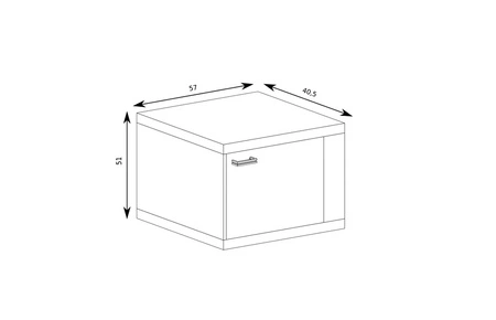 Szafka nocna Natural dąb ribbeck prosty i minimalistyczny design doskonała szafka do sypialni w stylu boho skandynawskim i klasycznym