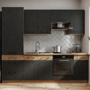 Zestaw mebli kuchennych Valico 240 cm szafki doskonale prezentują się we wnętrzach klasycznych oraz nowoczesnych