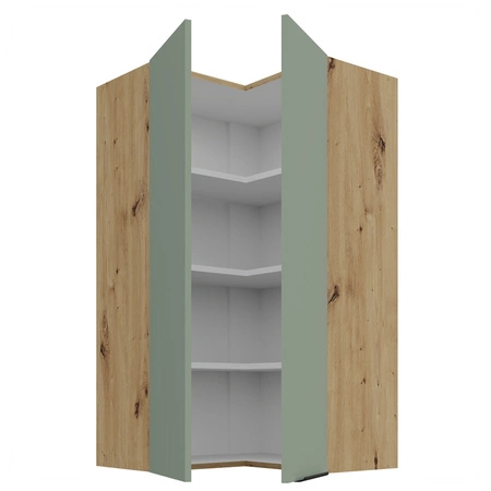 Szafka kuchenna narożna wisząca Treviso Ar 60x60 GN-108 2F odporna na uszkodzenia wykończenie frontów w technologii anti fingerprint