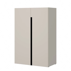 Komoda wysoka Slim 80 cm beżowa funkcjonalna i stylowa komoda do salonu sypialni lub przedpokoju idealna do niewielkich przestrzeni