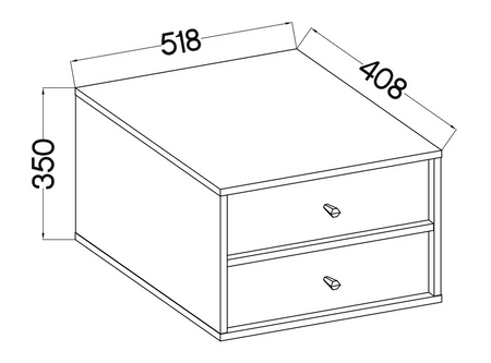 Szafka nocna wisząca Kioto IV beżowa z szufladami idealna szafka do sypialni o subtelnym wykończeniu metalowe złote uchwyty