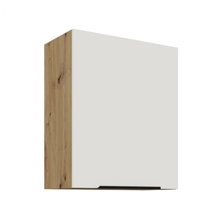 Zestaw mebli kuchennych Corato Ar 255 cm stylowe szafki kuchenne z frontami wykonanymi w technologii anti fingerprint metalowe uchwyty