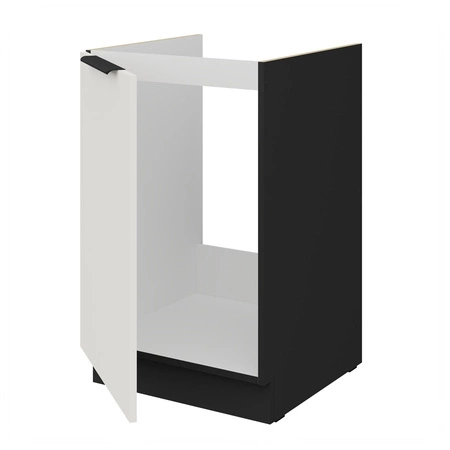 Zestaw mebli kuchennych Corato Bl 390 cm stylowe szafki kuchenne z frontami wykonanymi w technologii anti fingerprint metalowe uchwyty