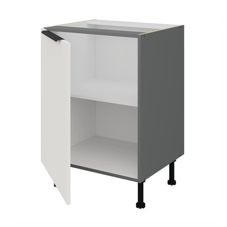 Szafka kuchenna stojąca z półką Corato Ant 60 D 1F BB szafka odporna na uszkodzenia wykończenie frontów w technologii anti fingerprint