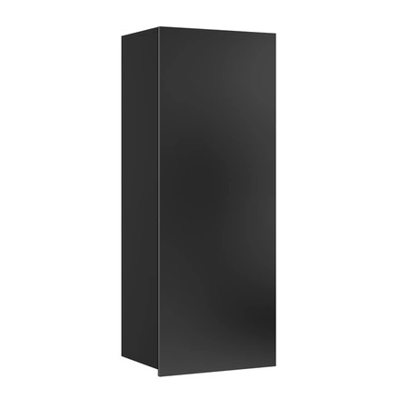 Meblościanka Apulia XXXVI czarny połysk / dąb artisan wyjątkowo stylowa meblościanka proste bryły wpisujące się w każde wnętrze