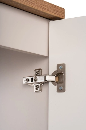 Szafka łazienkowa wisząca Nova 20 cm beżowa funkcjonalna szafka pod blat idealnie dopełni aranżację ryflowany front