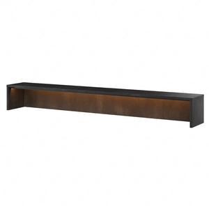 Nadstawka do biurka Teen Flex 150 cm raw steel designerska nadstawka z modnym oświetleniem ledowym o energetyzującej barwie