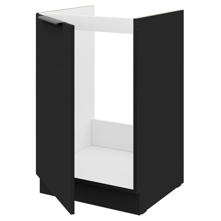 Zestaw mebli kuchennych Black 260 cm metalowe uchwyty krawędziowe szafki doskonale prezentują się w nowoczesnych wnętrzach