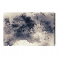 Obraz na płótnie abstrakcyjne ciemne chmury 100x70 cm ozdoba każdego wnętrza obraz w stonowanej kolorystyce wysoka jakość wykonania