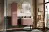 Zestaw mebli łazienkowych Iconic antyczna róża stylowe meble do łazienki z ryflowaniami odporne na działanie czynników zewnętrznych