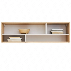 Półka Pixel 120 cm dąb biszkoptowy / biała nowoczesna i praktyczna funkcjonalny mebel do pokoju młodzieżowego lub biura