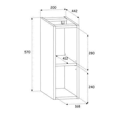 Zestaw mebli łazienkowych Diamond dąb wotan / czarny designerskie szafki do łazienki z nietuzinkowym ryflowaniem w kształcie rombów
