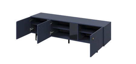 Zestaw mebli Colours granatowy oryginalny i niepowtarzalny design meblościanki modna kolorystyka frezowana krawędź wybranych frontów