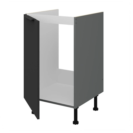 Szafka kuchenna stojąca z szufladą i półką Alatri Ant 50 D 1F 1S BB fronty szafki kuchennej wykończone w technologii anti fingerprint