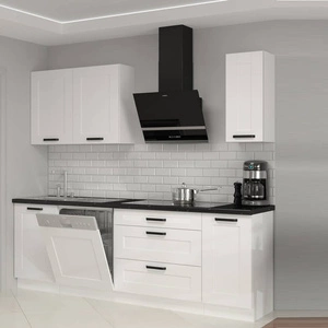 Zestaw mebli kuchennych Livio 230 cm szafki doskonale prezentują się we wnętrzach nowoczesnych oraz klasycznych