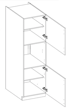 Zestaw mebli kuchennych narożny Delos 210x350 cm idealny do wnętrz w stylu skandynawskim klasycznym i nowoczesnym