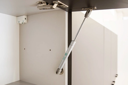 Szafka okapowa Clara W50 OKGR czarny metalowy uchwyt szafka odporna na działanie wilgoci parę wodną i uszkodzenia solidne wykonanie