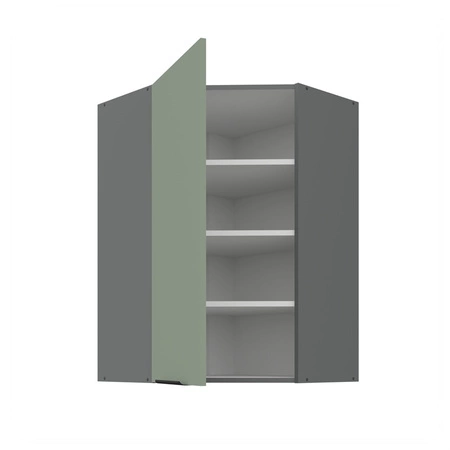 Szafka kuchenna narożna wisząca Treviso Ant 60x60 GN-90 1F odporna na uszkodzenia wykończenie frontów w technologii anti fingerprint