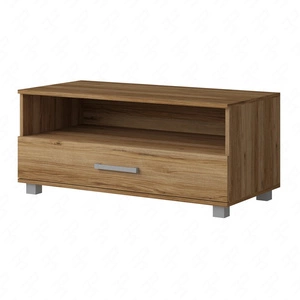 Szafka RTV Maximus 100 cm dąb catania z szufladą nowoczesny design obrzeża wykończone specjalną okleiną ABS szuflada na prowadnicach rolkowych