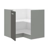 Szafka kuchenna narożna Grey 90x909 DN 2F BB szafka odporna na parę wodną wysoką temperaturę i rozlaną ciecz