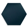 Panel tapicerowany Heksagon 30x26 cm granatowy stylowy panel ścienny welurowa tkanina modna dekoracja każdego wnętrza