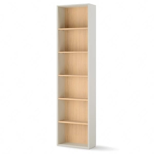 Regał Woow 55 cm szampański / dąb vincenza bielona wąski regał z funkcjonalnym oświetleniem doskonały dodatek do pokoju nastolatka