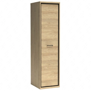Szafa Mediolan 49 cm hikora elegancki design szafy wzbogacony o stylowe czarne dodatki idealna szafa do przedpokoju lub garderoby
