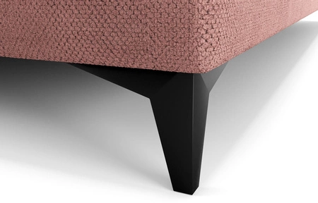 Łóżko kontynentalne Norco 90x200 różowe stylowe łóżko z pojemnikiem na pościel oświetlenie umieszczone w zagłówku nadaje wyjątkowości