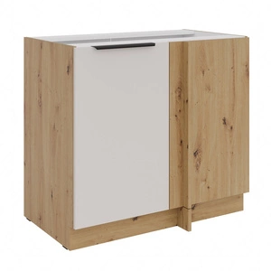 Szafka kuchenna narożna dostawiana Soela 105 ND 1F BB prawa metalowy uchwyt krawędziowy odporność na działanie wilgoci i uszkodzenia