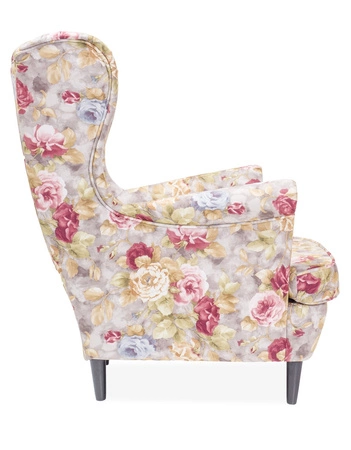 Fotel uszak Lord komfortowy podczas wypoczynku odporny na uszkodzenia mechaniczne zachwyci miłośników wyrazistych wnętrz