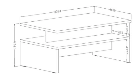 Stolik kawowy Baros jasny beton charakteryzuje się prostymi kształtami tworzy nowoczesne i zachowawcze stylizacje