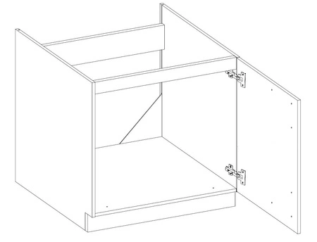 Zestaw mebli kuchennych narożny EkoWhite 300x310 cm minimalizm skandynawskiego stylu oraz modernizmu prostej formy idealny do każdego wnętrza