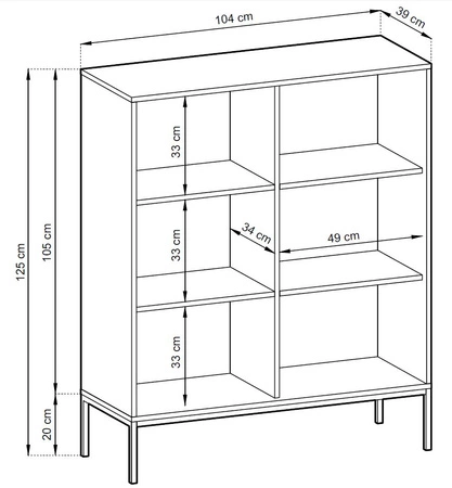 Komoda Lovro 104 cm pastelowy zielony nowoczesny design zachwyci miłośników wyrazistych wnętrz