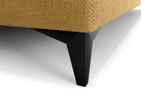 Łóżko kontynentalne Norco 80x200 żółte stylowe łóżko z pojemnikiem na pościel oświetlenie umieszczone w zagłówku nadaje wyjątkowości