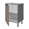 Szafka kuchenna stojąca z półką Fiuggi Ant 60 D 1F BB szafka odporna na uszkodzenia wykończenie frontów w technologii anti fingerprint