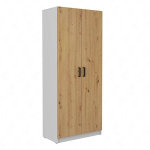 Szafa Makana 80 cm jasny szary / dąb artisan funkcjonalny mebel do pokoju młodzieżowego lub biura