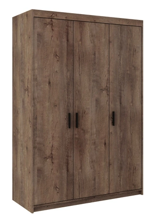 Szafa Rene 133 cm dąb lefkas nowoczesny design oraz obrzeża wykończone ABS