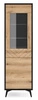 Witryna Gusto 54 cm czarna / dąb evoke designerski i komfortowy mebel do nowoczesnych oraz funkcjonalnych wnętrz