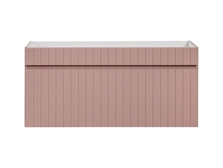 Szafka pod umywalkę Iconic 100 cm antyczna róża stylowy design szafki z ryflowaniami pojemna szuflada z systemem cichego domykania