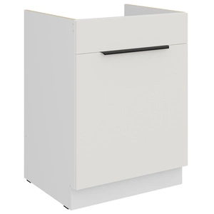 Szafka kuchenna pod zlewozmywak z szufladą Corato Wh 60 ZL 1S BB fronty szafki kuchennej wykończone w technologii anti fingerprint