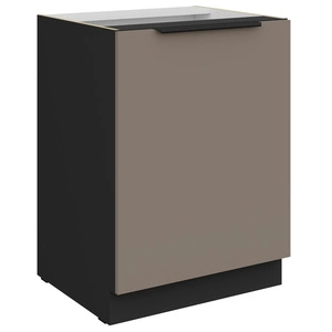 Szafka kuchenna stojąca z półką Fiuggi Bl 60 D 1F BB szafka odporna na uszkodzenia wykończenie frontów w technologii anti fingerprint