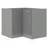 Szafka kuchenna narożna Grey 90x909 DN 2F BB szafka odporna na parę wodną wysoką temperaturę i rozlaną ciecz