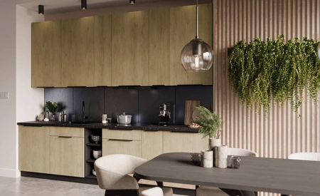 Szafka kuchenna narożna wisząca Crotone 60x60 GN-90 1F metalowy uchwyt krawędziowy szafka odporna na działanie wilgoci i uszkodzenia