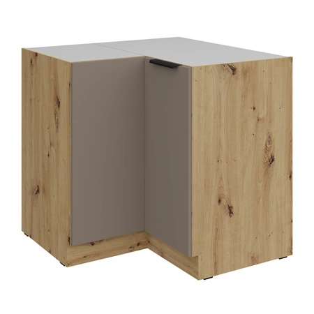 Szafka kuchenna narożna Fiuggi Ar 90x90 DN 2F BB szafka odporna na uszkodzenia wykończenie frontów w technologii anti fingerprint