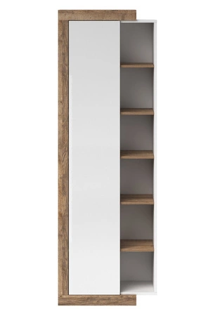 Zestaw mebli do salonu Sintra dąb samdal / biały połysk eleganckie meble o eleganckim designie bezuchwytowy system push to open