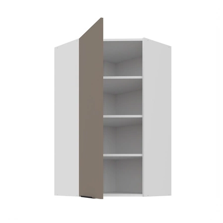 Szafka kuchenna narożna wisząca Fiuggi Wh 60x60 GN-108 1F odporna na uszkodzenia wykończenie frontów w technologii anti fingerprint